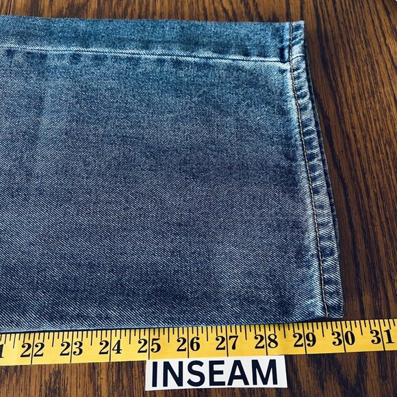 Blue Mountain Men's Denim Jeans Size 38x30 Straight Leg Regular Fit Cotton Blue - Picture 10 of 12